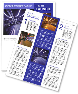 Driving at Night City Newsletter Template