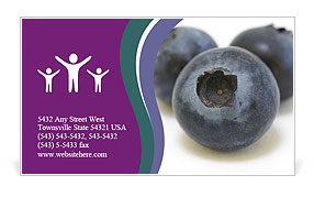 Tasty Blueberry Business Card Template