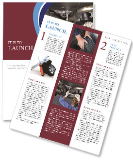 Automechanic Fixing Broken Car Newsletter Template