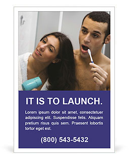 Married Couple Morning Routine Ad Template