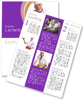 Professional Chef Cooking Newsletter Template