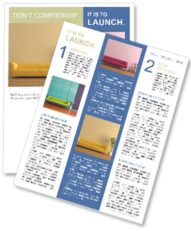 Long Yellow Sofa Newsletter Template