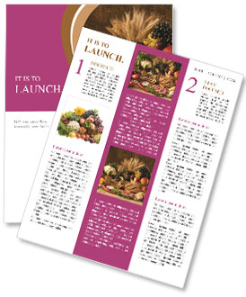 Collection of Healthy Food Newsletter Template