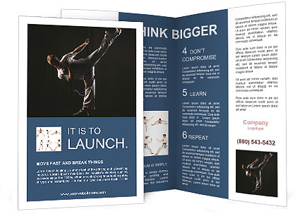 Flexibility in Martial Arts Brochure Template