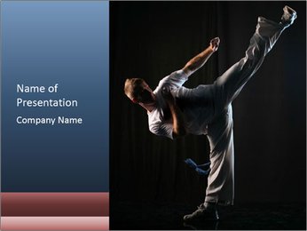 Flexibility in Martial Arts PowerPoint Template