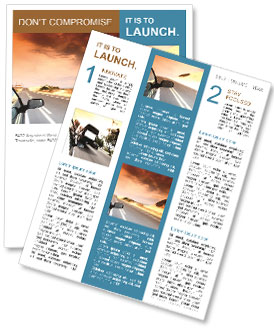Driving at Sunset Newsletter Template