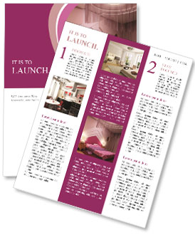 Pink Bedroom Newsletter Template