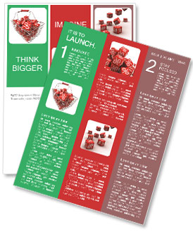 Shopping Basket Filled with Sale Cubes Newsletter Template