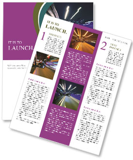 Car Drive in Tunnel Newsletter Template