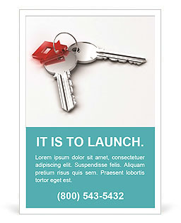 Two Metal Keys Ad Template