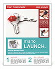 Two Metal Keys Flyer Template