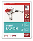 Two Metal Keys Poster Template