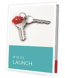 Two Metal Keys Presentation Folder