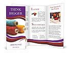 Textile Threads Brochure Template