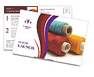 Textile Threads Postcard Template