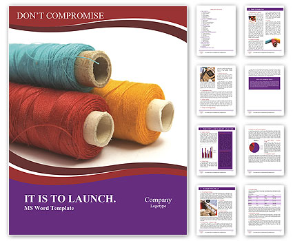 Textile Threads Word Template