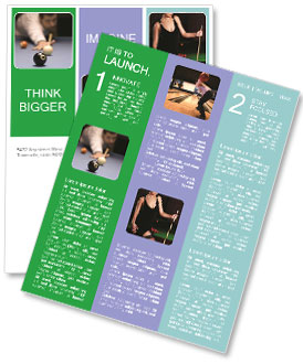 Billiard Competition Newsletter Template