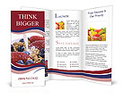Muesli with Fresh Berries Brochure Template