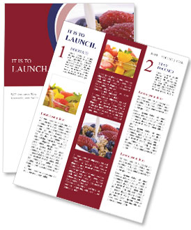 Muesli with Fresh Berries Newsletter Template