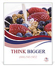 Muesli with Fresh Berries Poster Template