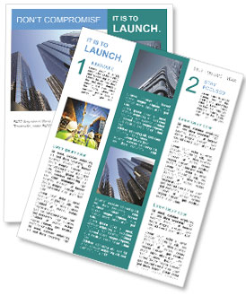 Modern Financial Center Newsletter Template