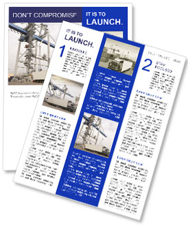 Huge Crane in Port Newsletter Template