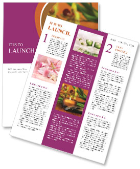 Orchid and Candle Newsletter Template