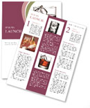 Ice Cube in Glass of Whisky Newsletter Template