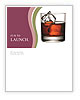 Ice Cube in Glass of Whisky Newsletter Template