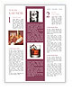Ice Cube in Glass of Whisky Newsletter Template