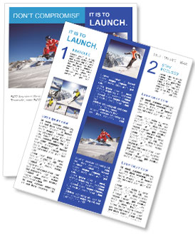Freestyle Ski Competition Newsletter Template