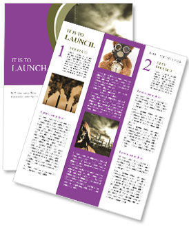 Smoke Protective Mask Newsletter Template