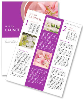 Pink Candle in SPA Salon Newsletter Template