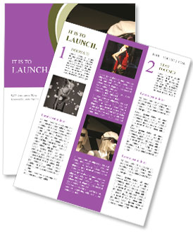 Woman Mannequins in Mall Newsletter Template