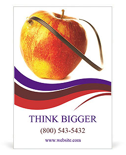 Apple with Black Cable Ad Template