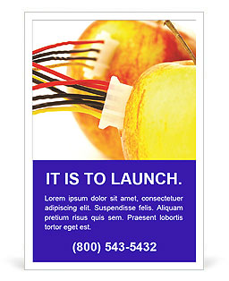 Apples with Wires Ad Template