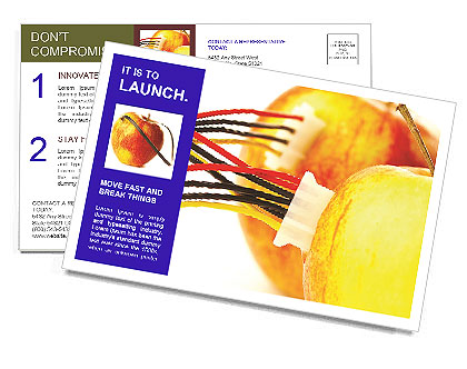 Apples with Wires Postcard Template