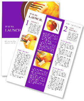 Connected Apples with Colorful Wires Newsletter Template