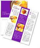 Connected Apples with Colorful Wires Newsletter Template