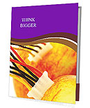 Connected Apples with Colorful Wires Presentation Folder