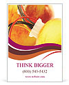 Wires Connecting Two Fresh Apples Ad Template