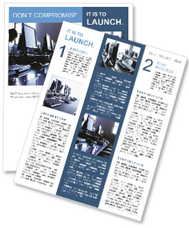 Empty Office Newsletter Template