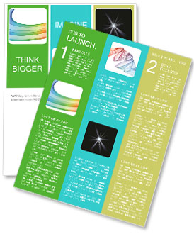 Rainbow 3D Lines Newsletter Template