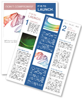 Rainbow Fractal Design Newsletter Template