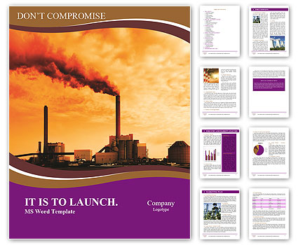 Polution from Power Plant Word Template
