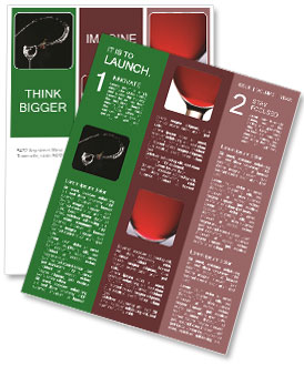 Glass for Alcoholic Cocktails Newsletter Template