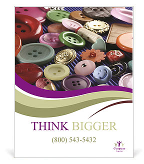 Multicolored Buttons Poster Template
