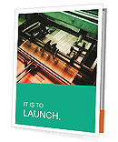 Offset Machine in Publishing House Presentation Folder