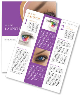 Blue Eye Lenses Newsletter Template