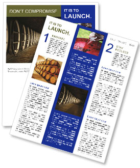 Basement with Wine Barrels Newsletter Template
